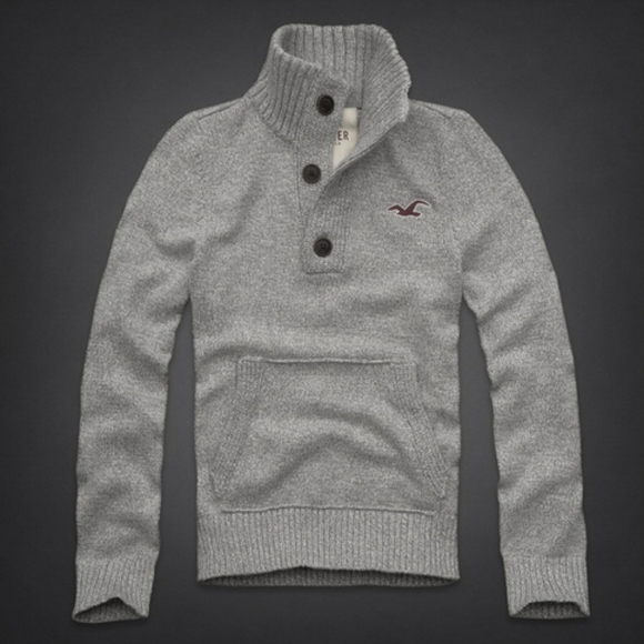 Hollister Other - 🔹️▪️Hollister Gray Mock Turtleneck Sweatshirt